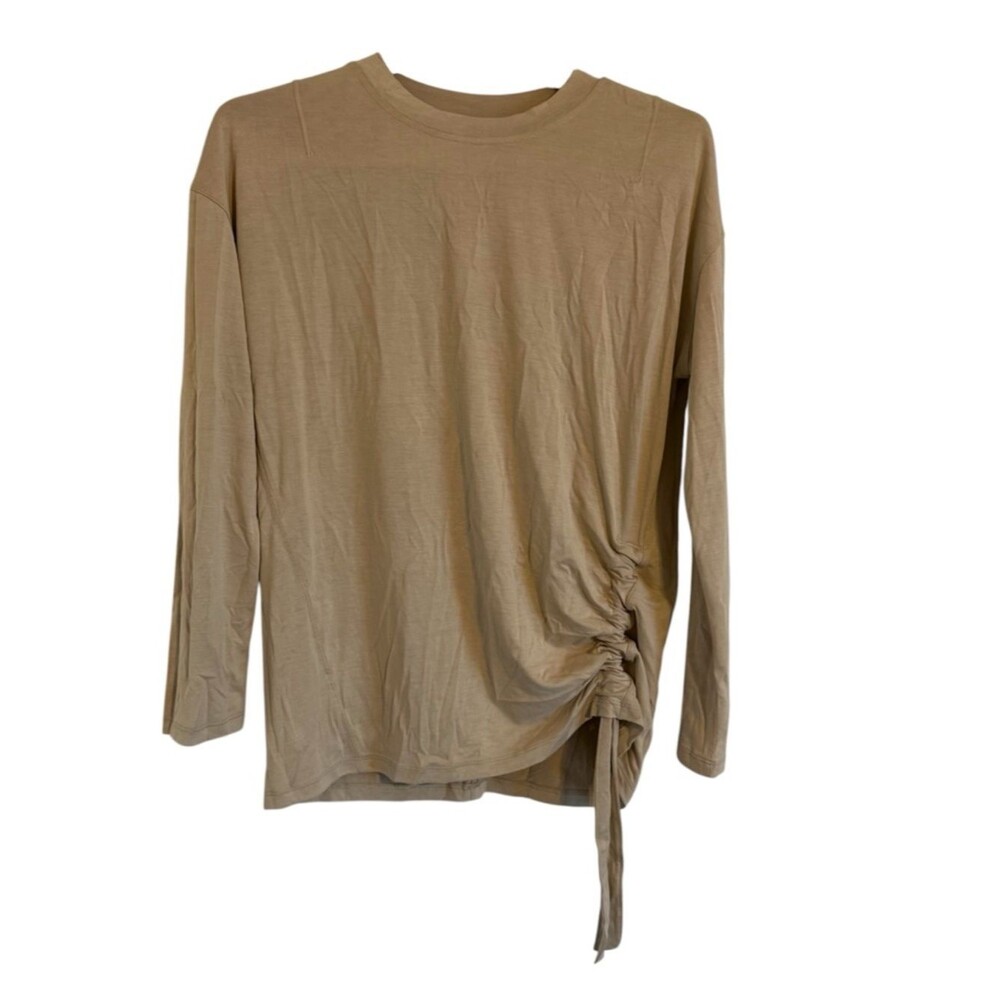 Lululemon Neutral Tan / Cream Tie-Side Long Sleeve Women’s Top Size 4
